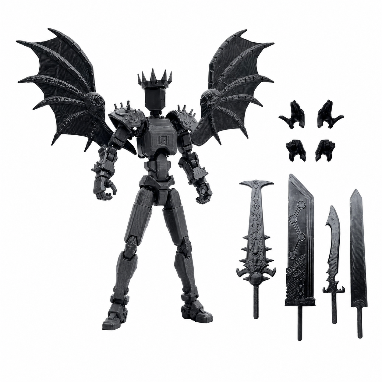 Sword knight articulated figure accessories