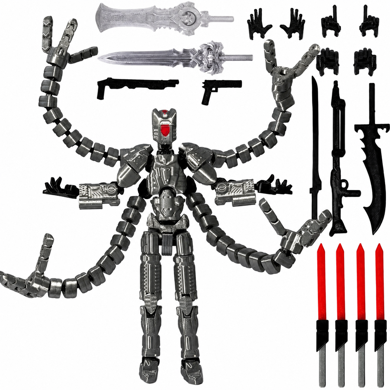 Warrior articulated figure accessory display